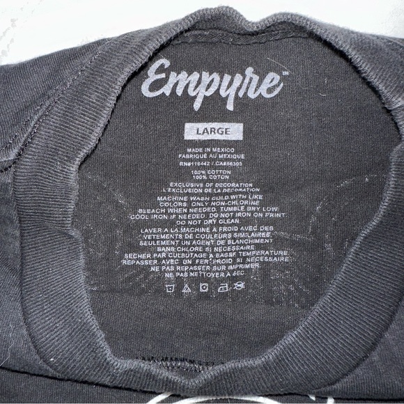 Empyre | Feel No Pain Grim Reaper Graphic Logo Short Sleeve Crewneck Tee Unisex - Picture 9 of 13